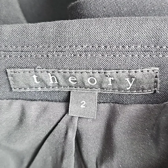 Theory Classic Black blazer with 1 button size 2